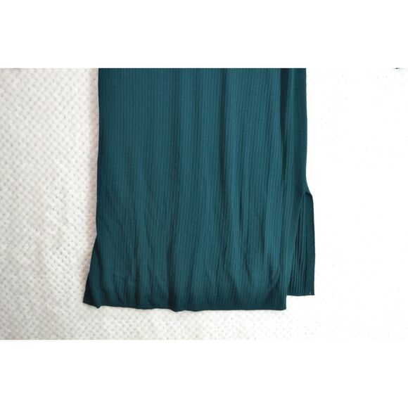 Banana Republic Women's Large Tall Dark Green Rib Knit Long Sleeve Sweater Dress - Picture 10 of 12